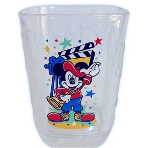 Mickey Mouse Vintage Director Producer Glass